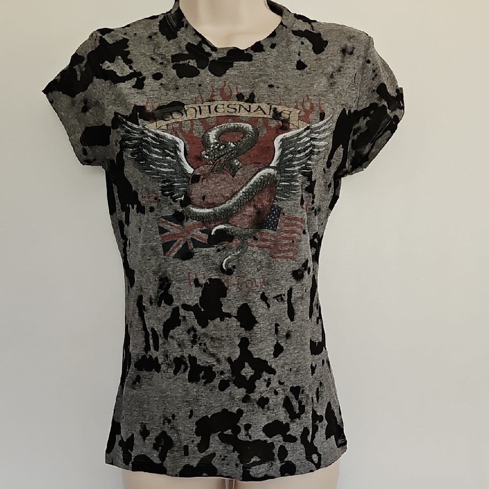 Vintage WhiteSnake Burnout Top Size M